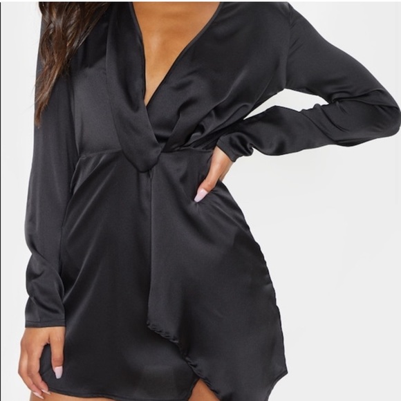 Pretty Little Thing Satin Mini Dress - Picture 2 of 4